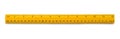 Yellow wooden ruler Royalty Free Stock Photo