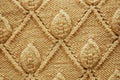Yellow wool pattern Royalty Free Stock Photo