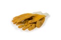 Yellow working gloves