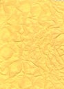 Yellow wrinkled paper