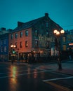 YellowBelly Brewery at night, St. Johns, Newfoundland and Labrador, Canada Royalty Free Stock Photo