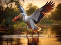 Yellowbilled Stork Okavango Delta Royalty Free Stock Photo