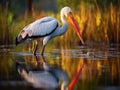 Yellowbilled Stork Okavango Delta Royalty Free Stock Photo