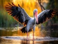 Yellowbilled Stork Okavango Delta Royalty Free Stock Photo