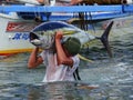 Yellowfin tuna artisanal fishery in Philippines#27 Royalty Free Stock Photo