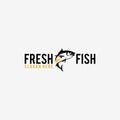 Yellowfin Tuna Outline Fish Fishing Apparel Black White Logo Design Royalty Free Stock Photo