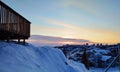 Yellowknife NT Canada in winter
