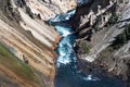 Yellowstone canyon, river, landscape.Wyoming, USA Royalty Free Stock Photo