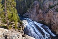 Yellowstone canyon, river, landscape.Wyoming, USA Royalty Free Stock Photo