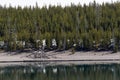 Yellowstone lake landscape Royalty Free Stock Photo