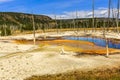 Yellowstone National Park Geothermal Hot Spring Royalty Free Stock Photo