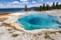 Yellowstone National Park Hot thermal spring Black Pool in West Thumb Geyser Basin area, Wyoming, USA Royalty Free Stock Photo