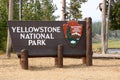 Yellowstone National Park Sign