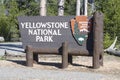 Yellowstone National Park Sign Royalty Free Stock Photo