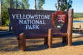 Yellowstone national park sign Royalty Free Stock Photo