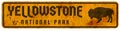 Yellowstone National Park Sign Vintage