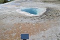 YELLOWSTONE NATIONAL PARK, WYOMING - JUNE 8, 2017: Heart Spring in the Geyser Hill Group in Upper Geyser Basin Royalty Free Stock Photo