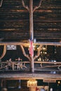 Salon in Old Faithfull Inn lodge in Yellowstone NP