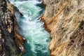 Yellowstone river in the Grand Canyon of the Yellowstone, Yellowstone National Park, USA Royalty Free Stock Photo