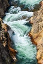 Yellowstone river in the Grand Canyon of the Yellowstone, Yellowstone National Park, USA Royalty Free Stock Photo