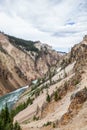 Yellowstone River in the Grand Canyon of the Yellowstone Royalty Free Stock Photo