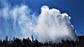 Yellowstone`s Steamboat Geyser at a Distance