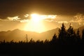 Yellowstone sunset