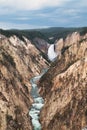 Yellowstone Falls in Yellowstone National Park Royalty Free Stock Photo