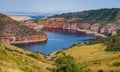 Yellowtail Dam across the Bighorn River in Montana, USA Royalty Free Stock Photo