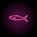 Yellowtail kingfish neon icon. Simple thin line, outline vector of fish icons for ui and ux, website or mobile application