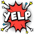 yelp Pop art comic speech bubbles book sound effects