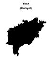 Yelsk outline map Royalty Free Stock Photo