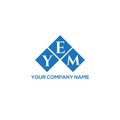 YEM letter logo design on BLACK background. YEM creative initials letter logo concept. YEM letter design