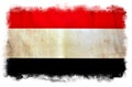 Yemen grunge flag