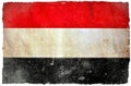 Yemen grunge flag