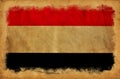 Yemen grunge flag