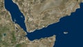 Yemen map with border 3D rendering