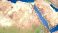 Egypt map middle east map 3d rendering Royalty Free Stock Photo