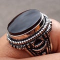 Yemeni Aqeeq - Gemstone On Ring