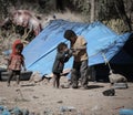 Yemeni children in displacement camps