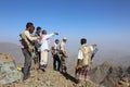 Yemeni soldiers fight the Houthi militia in Taiz