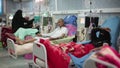 Yemenis in a dialysis hospital in Taiz, Yemen