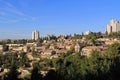 Yemin Moshe neighborhood and Montefiore Windmill in Jerusalem, Israel Royalty Free Stock Photo