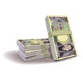 Yen banknotes illustration, financial theme