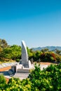 Fisherman memorial monument at Dolsan park in Yeosu, Korea