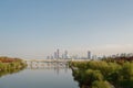 Yeouido city view and Yanghwa Han river park at autumn in Seoul, Korea Royalty Free Stock Photo