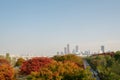 Yeouido city view and Yanghwa Han river park at autumn in Seoul, Korea Royalty Free Stock Photo