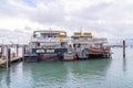 Tourist Boats Moored At A Marina