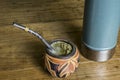 Yerba Mate in carved gourd