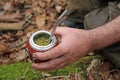 Yerba mate gourd and bombilla straw